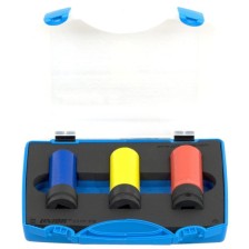 231/4PPB-Juego de vasos de 1/2 de impacto con capa de plástico, para llantas ALU, en caja de plástico-17 - 21/3