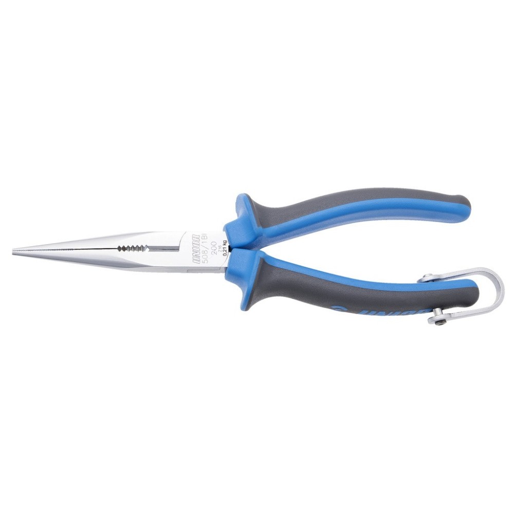 508/1BI-H-Alicate puntas semirredondas, punta recta con corte y grip-200