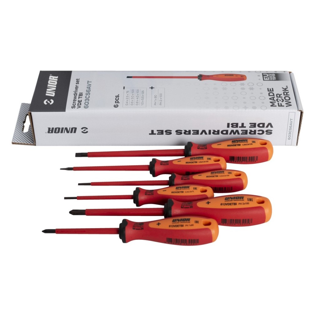603CS6VDETBI-Juego de destornilladores aislados VDE TBI, en caja de cartón-/6