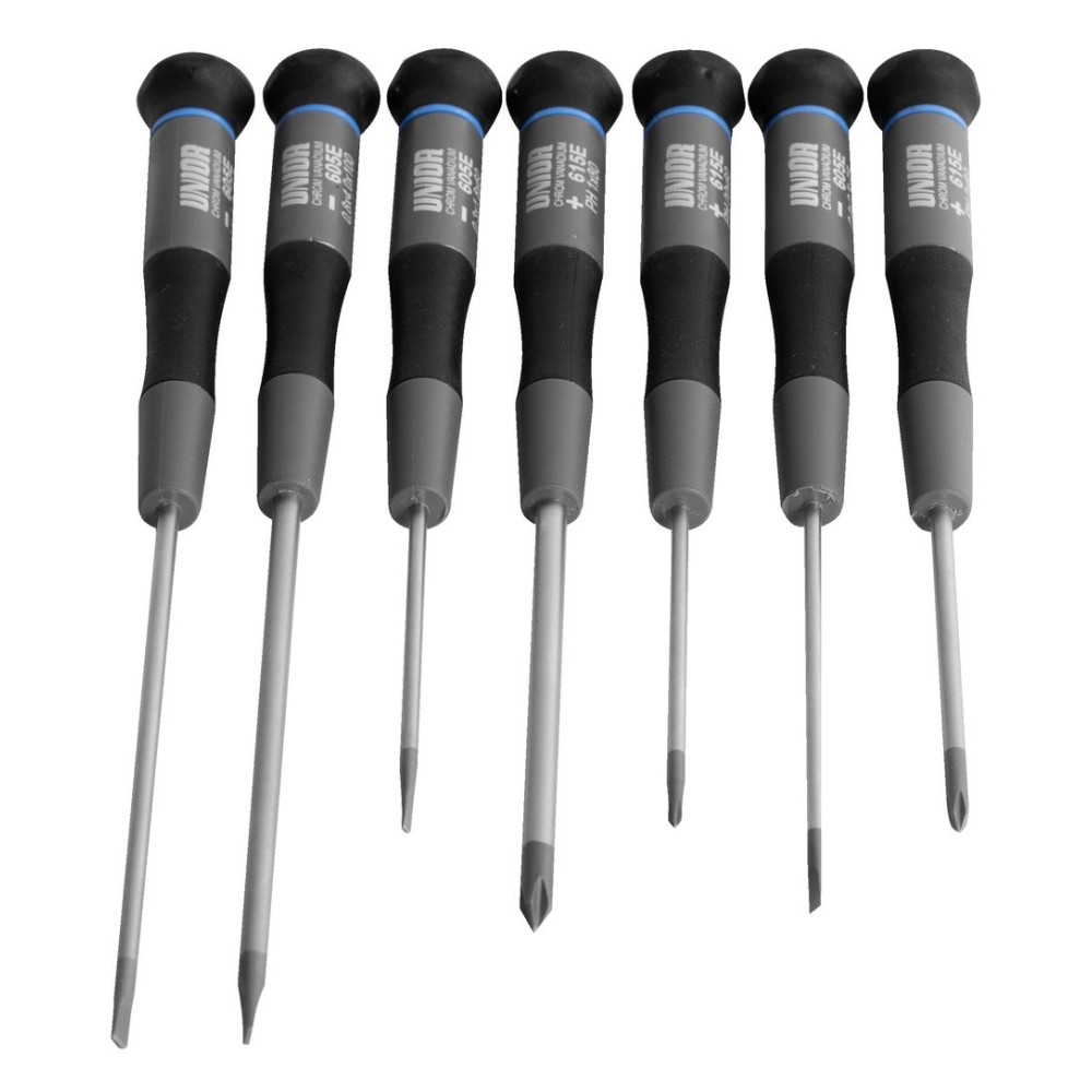 607CS7E-Juego de destornilladores para electrónica, en caja de cartón-/7