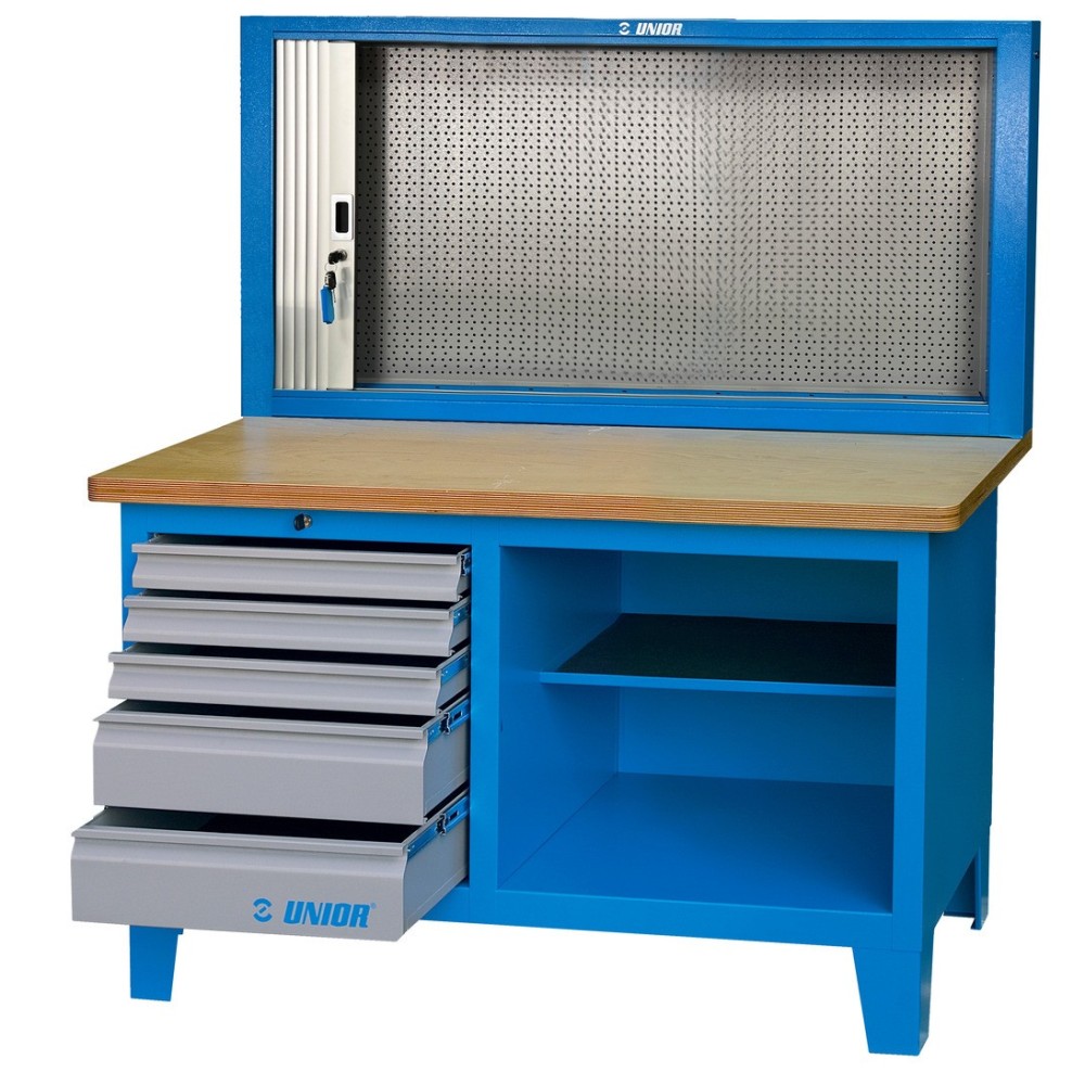 946ACR-Banco de trabajo con armario con persiana-1500