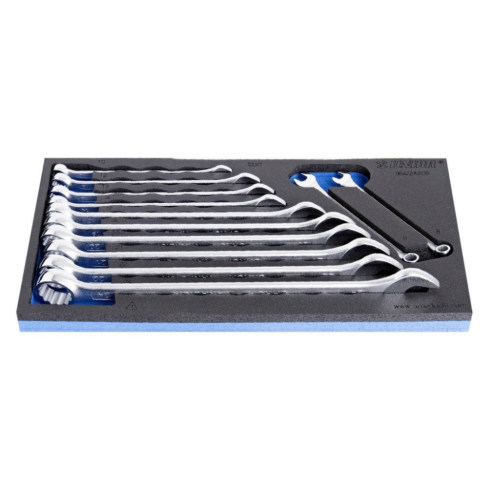 964/2ASOS-Juego de llaves combinadas largas en bandeja SOS-8 - 24/12