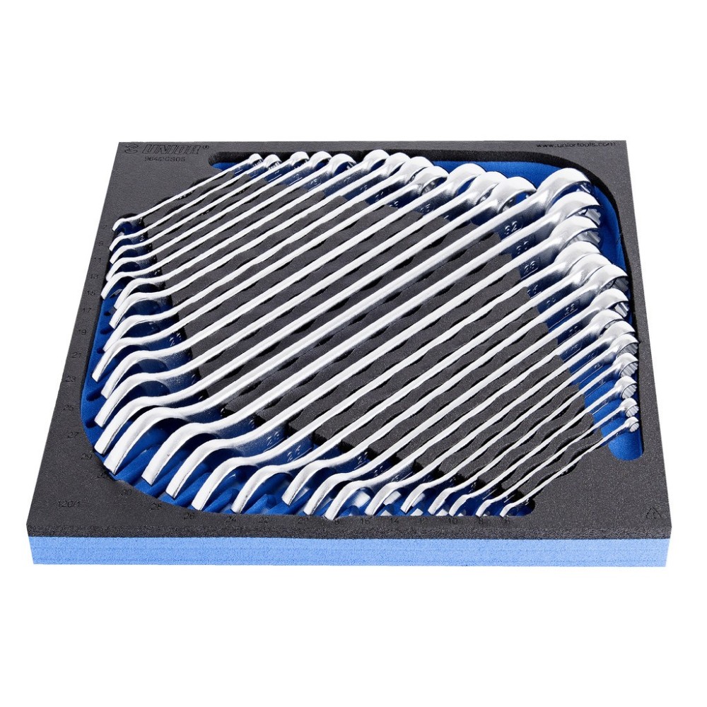 964/2CSOS-Juego de llaves combinadas largas, en bandeja de plástico-6 - 32/26