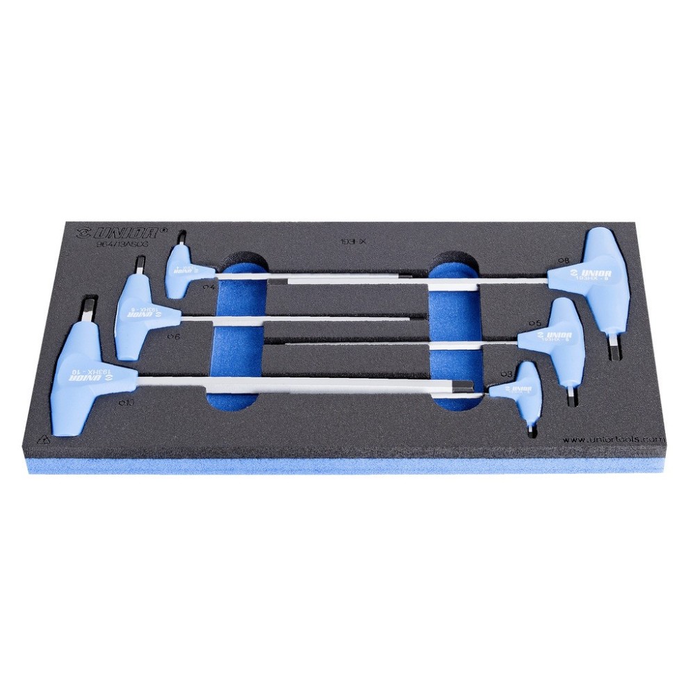 964/13ASOS-Juego de desarmadores hexagonales T, en bandeja de plástico-3-10/6