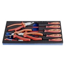 964/15SOS-Juego de herramientas aisladas VDE BI en bandeja SOS-/9