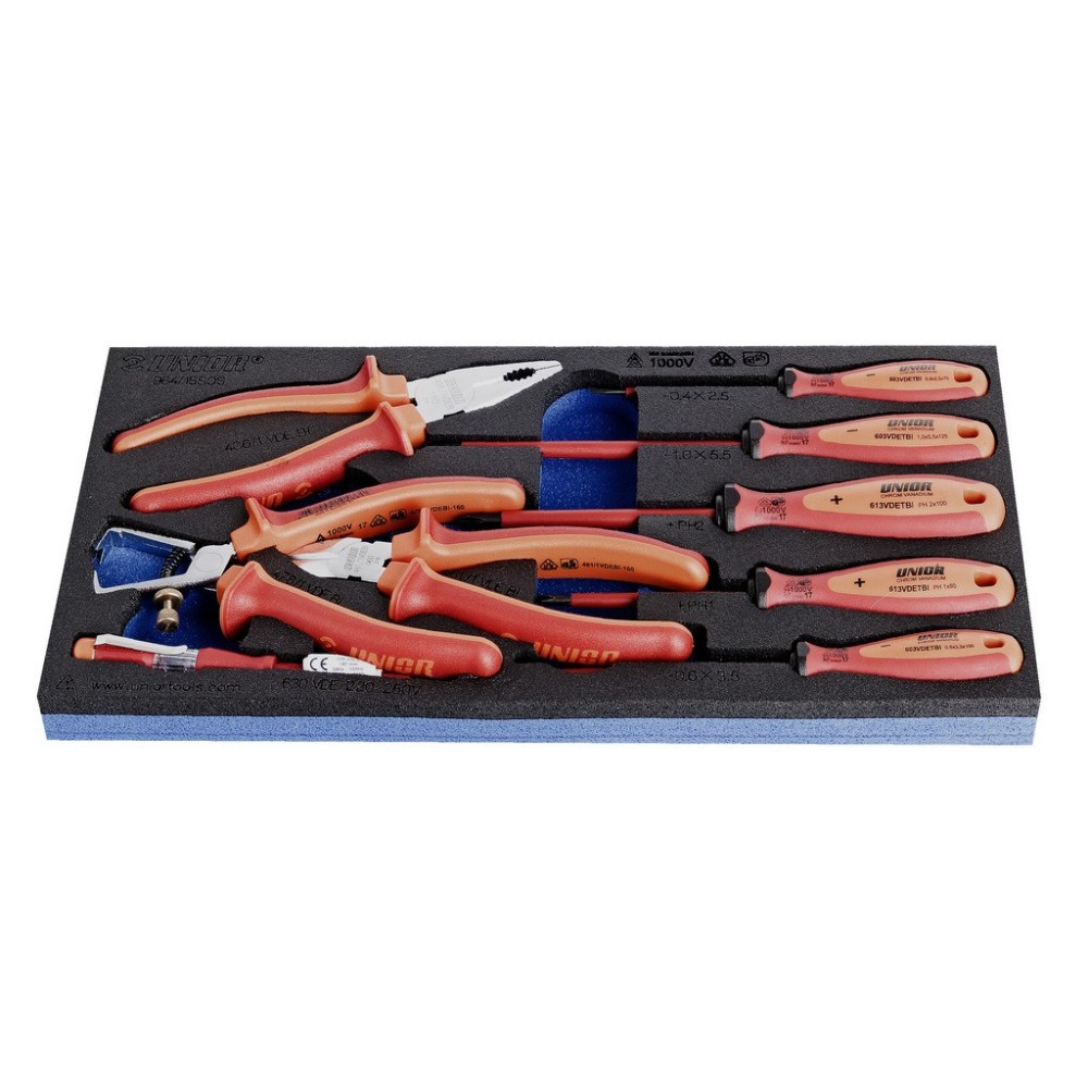 964/15SOS-Juego de herramientas aisladas VDE BI en bandeja SOS-/9