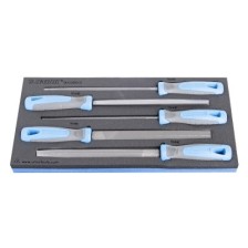 964/26BSOS-Juego de limas bastas en bandeja de plástico-/5