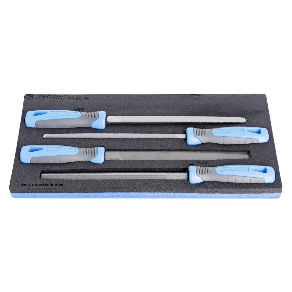 964/26SSOS-Juego de limas finas en bandeja de plástico-/5