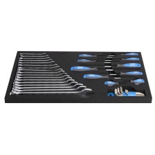 964/46SOS-Juego de llaves y destornilladores and bandeja SOS