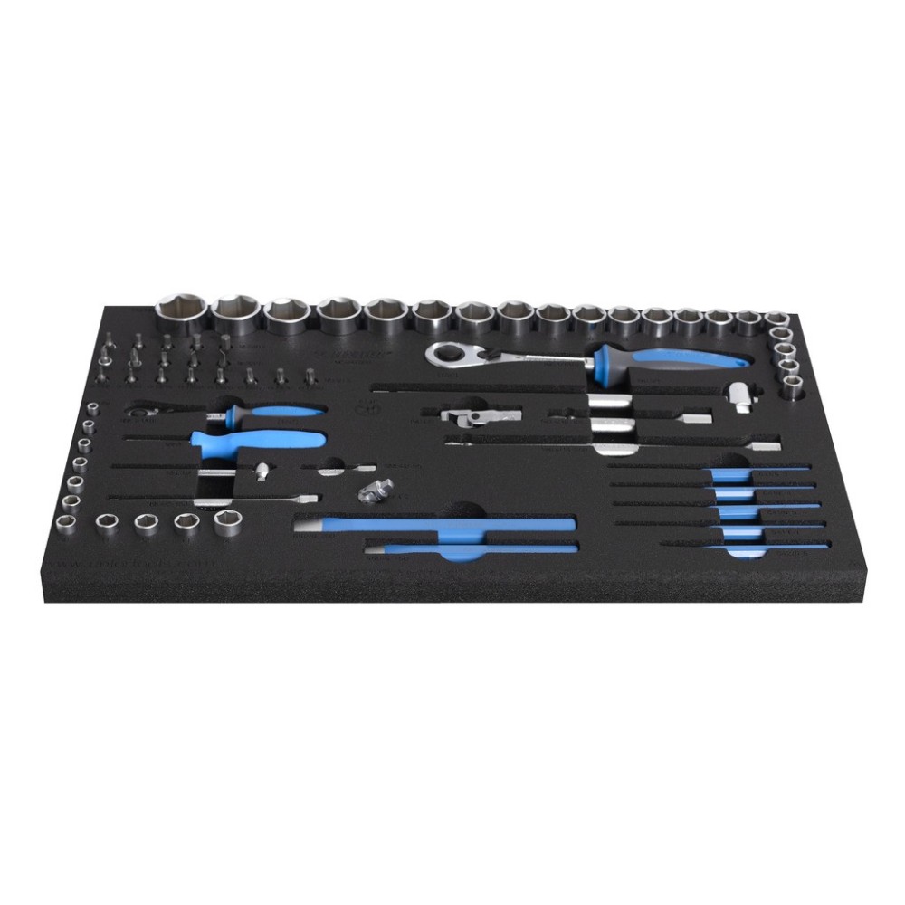 964/47SOS-Juego de llaves de vaso en bandeja SOS