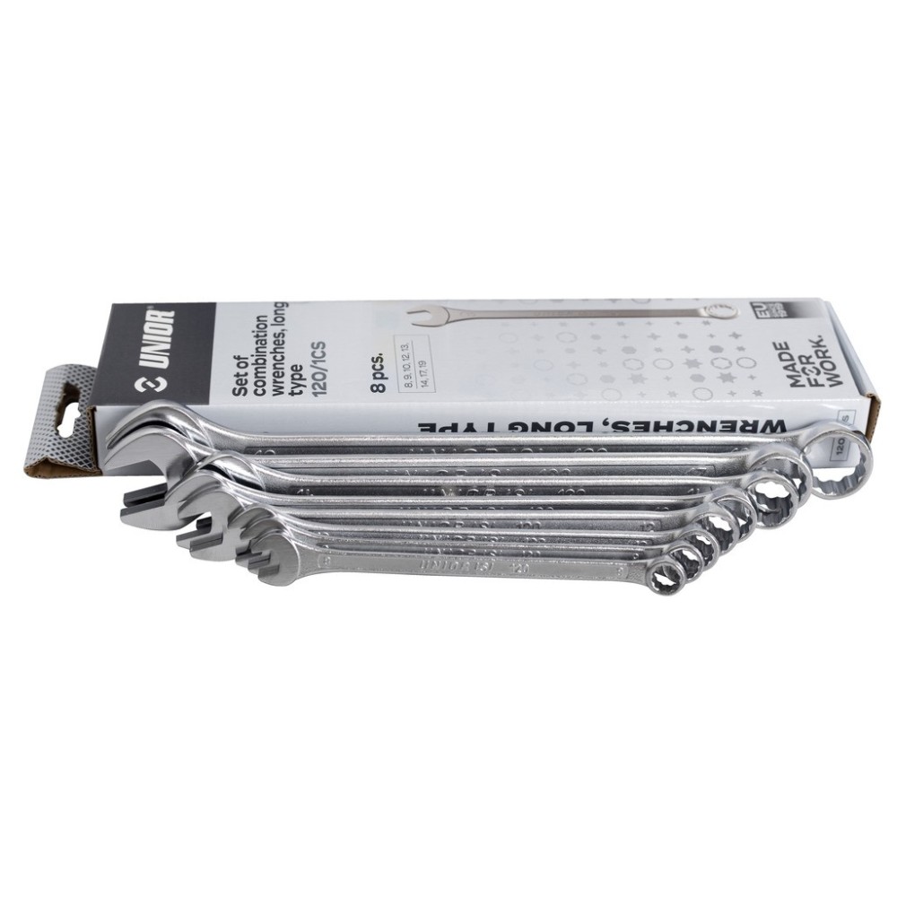 120/1CS-Juego de llaves combinadas largas, en caja de cartón-8 - 19/8