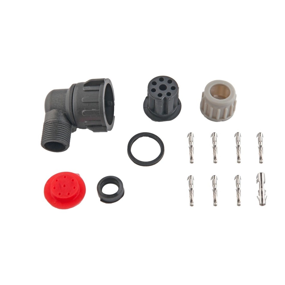 KIT CONNETTORE 8 VIE 90° - TE PARTS - CONNETTORI ELETTRICI