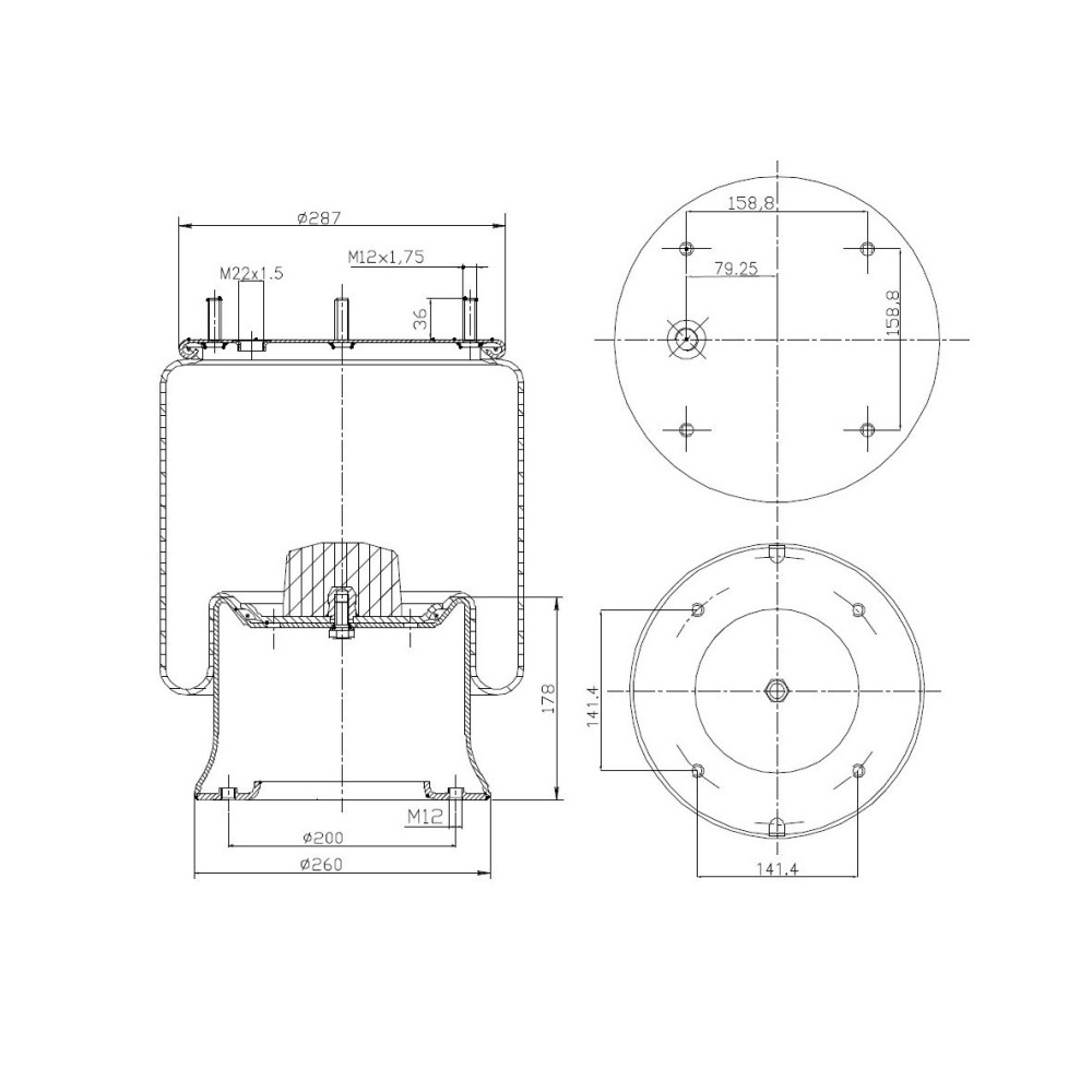 MOLLA PN. D277 4 FORI SAF PIAC