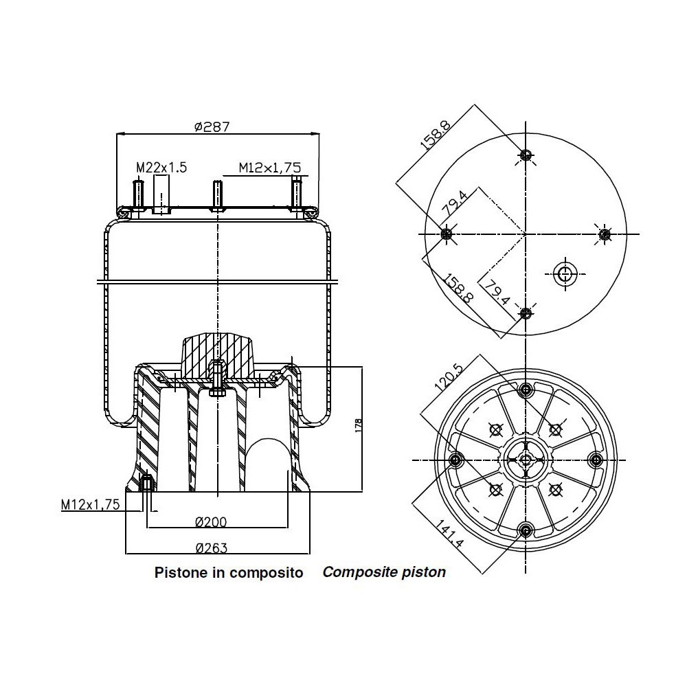MOLLA PN. D277 4 FORI SAF PIACENZA