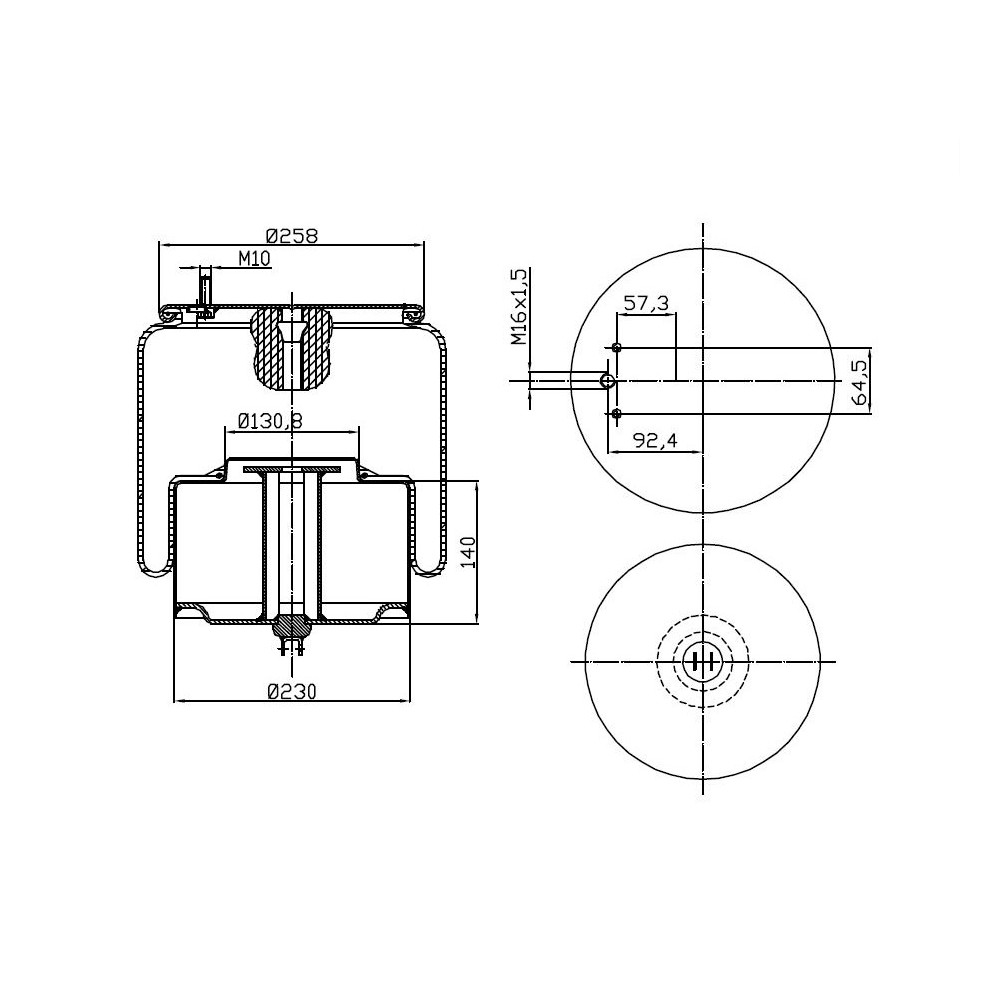 MOLLA PN. D278/V1 VOLVO FH POST 107