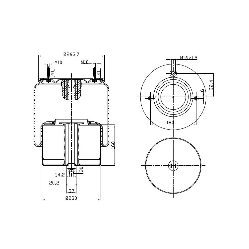 MOLLA PN. D278/V VOLVO FH12 FM