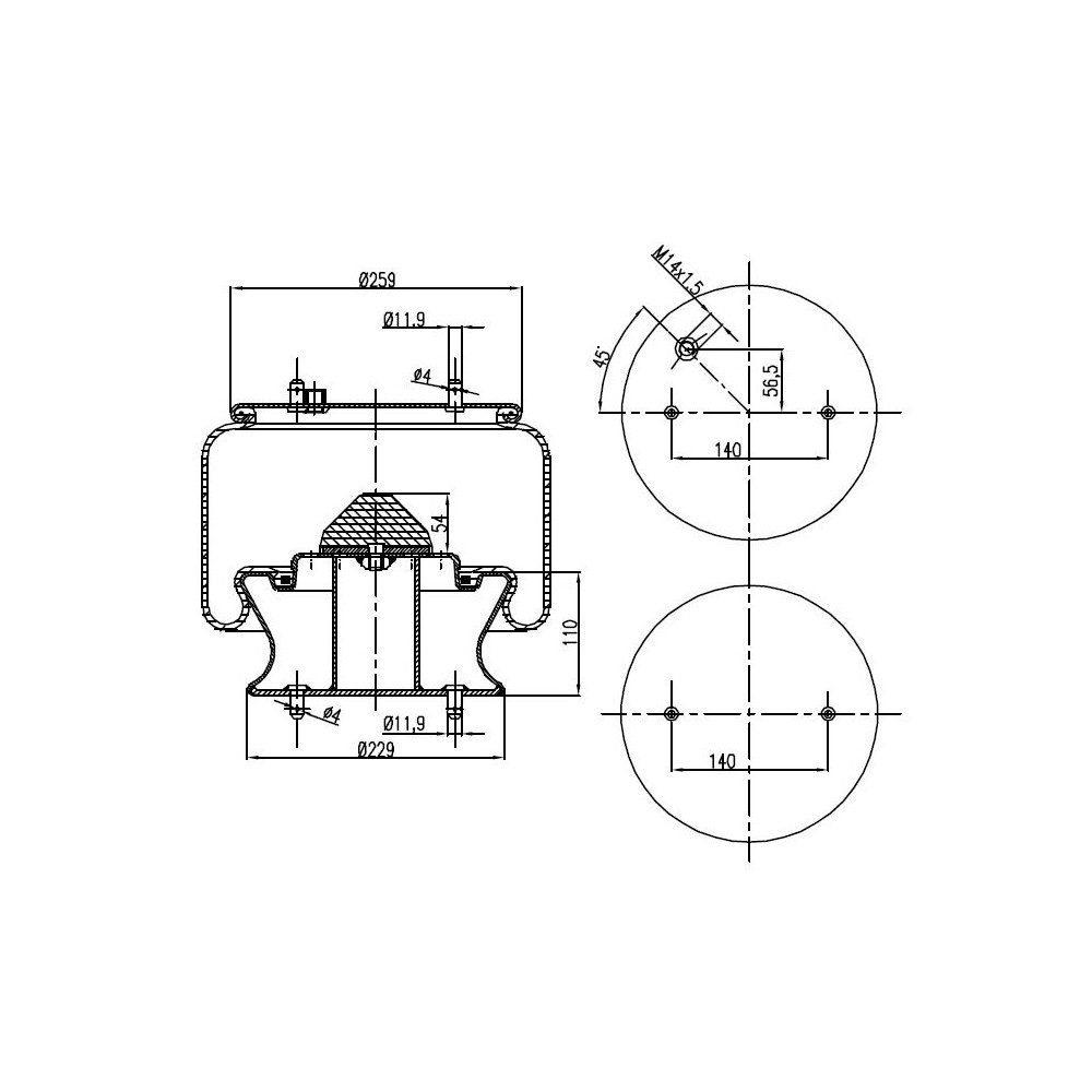 MOLLA PN. D278/N SCANIA BUS ANT SER