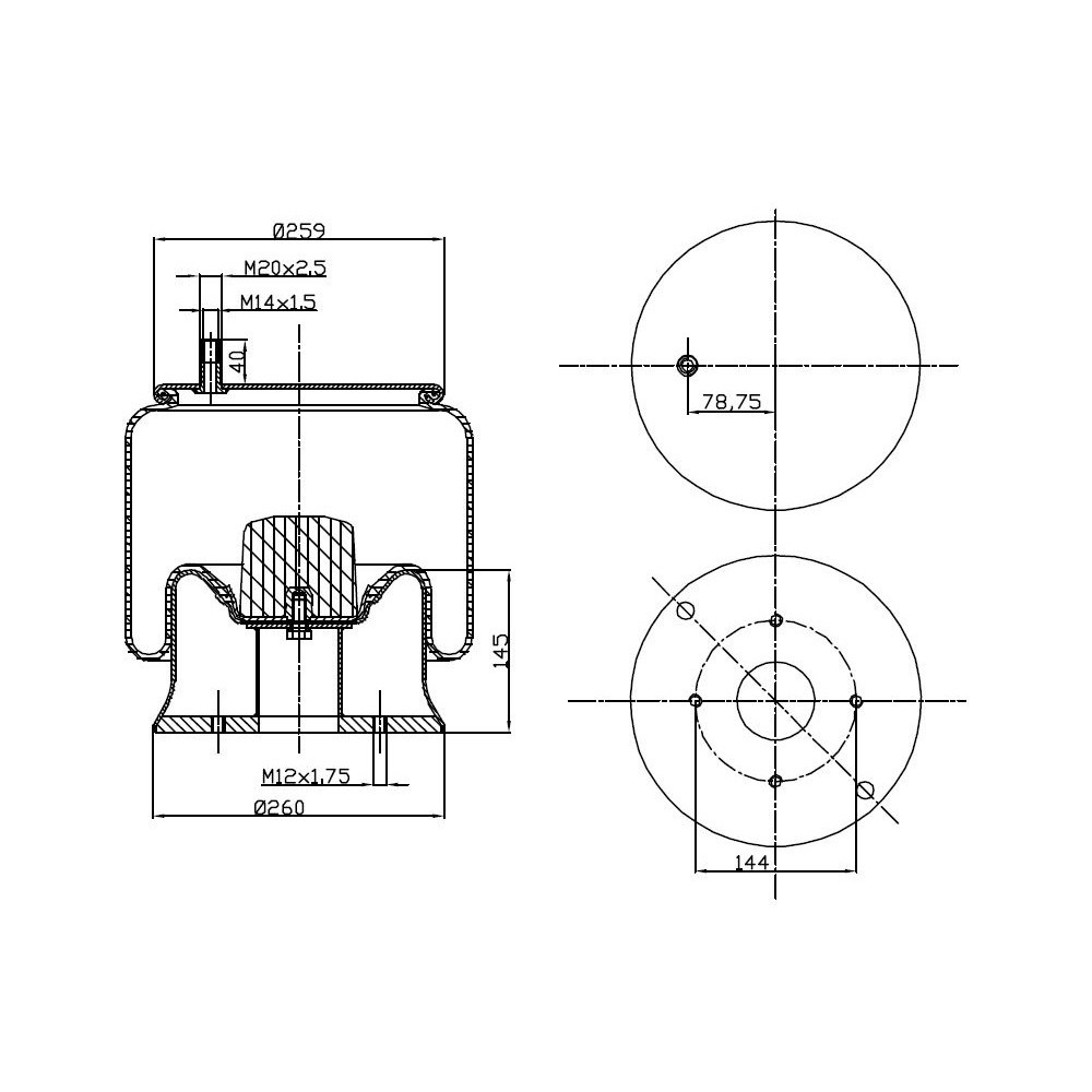 MOLLA PN. D278/D MERCEDES HEND