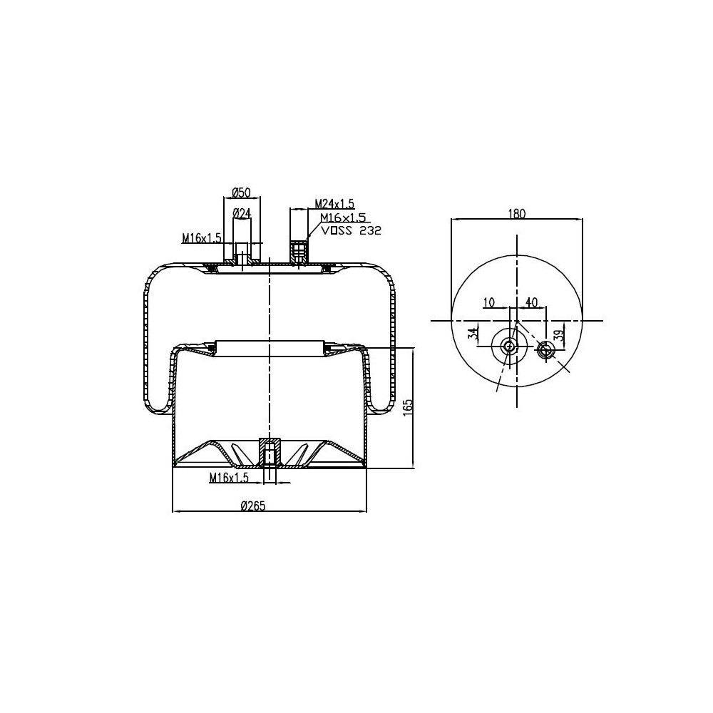 MOLLA PN. C282/C MERCEDES ACTROS