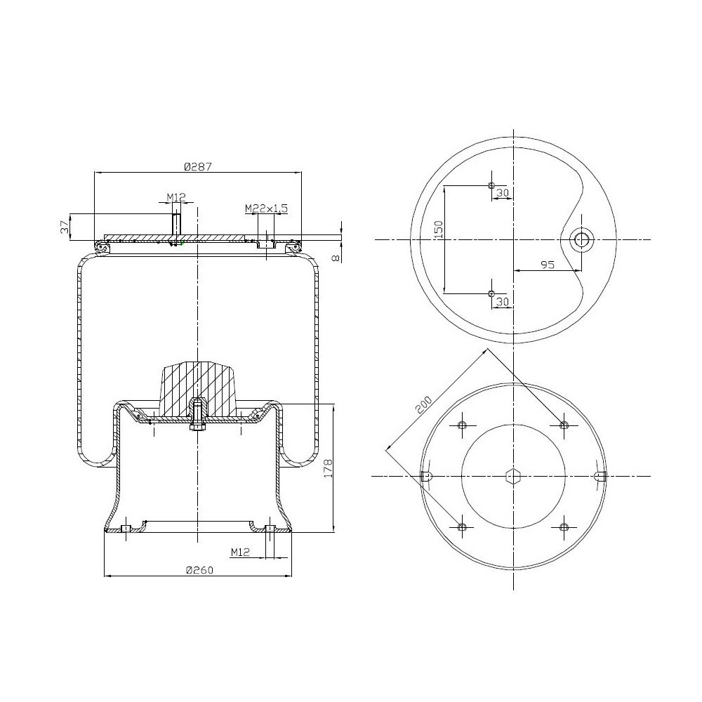 MOLLA PN. D287/E RIMORCHI SCHMITZ