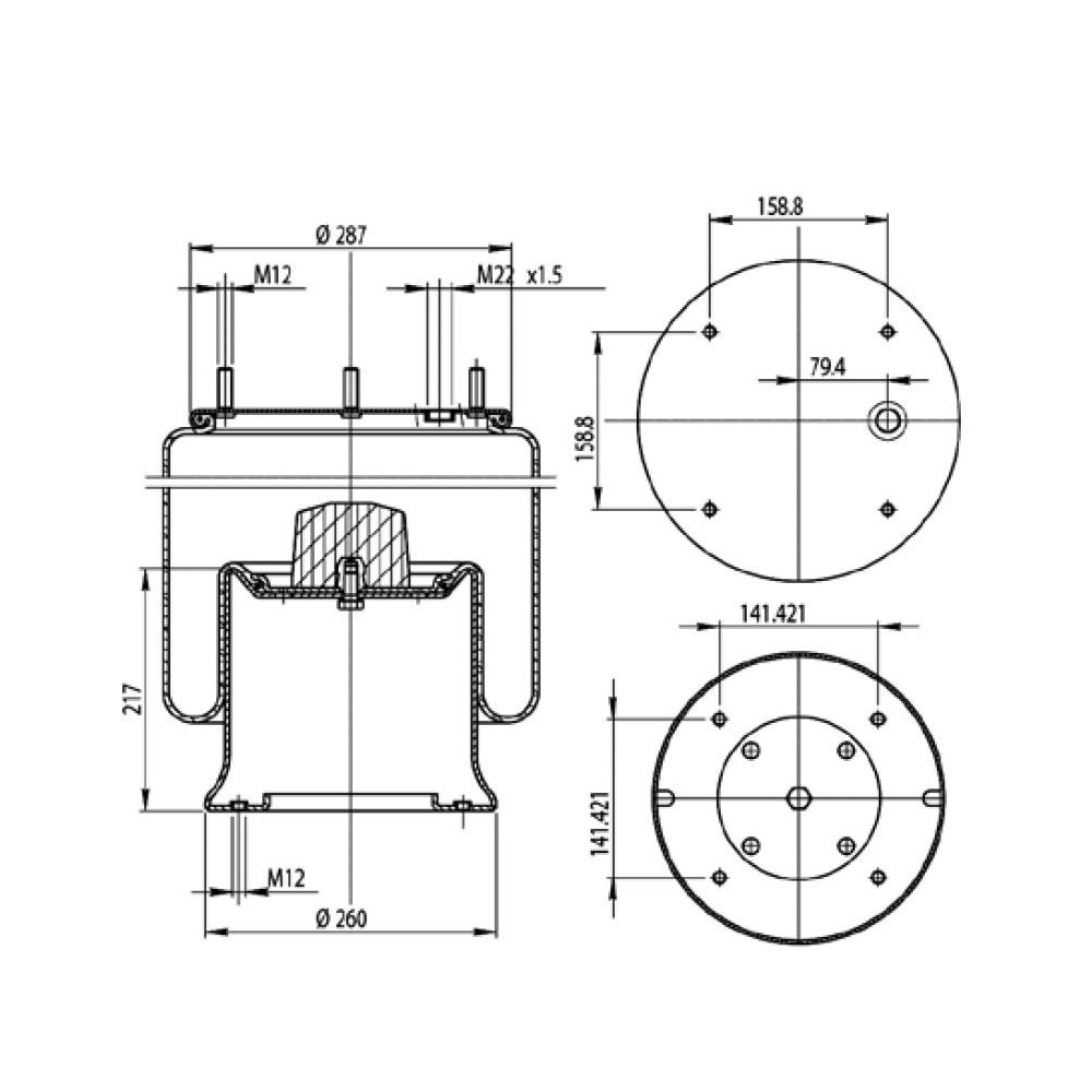 MOLLA PN. D287/B  ZORZI ASSALE SAF