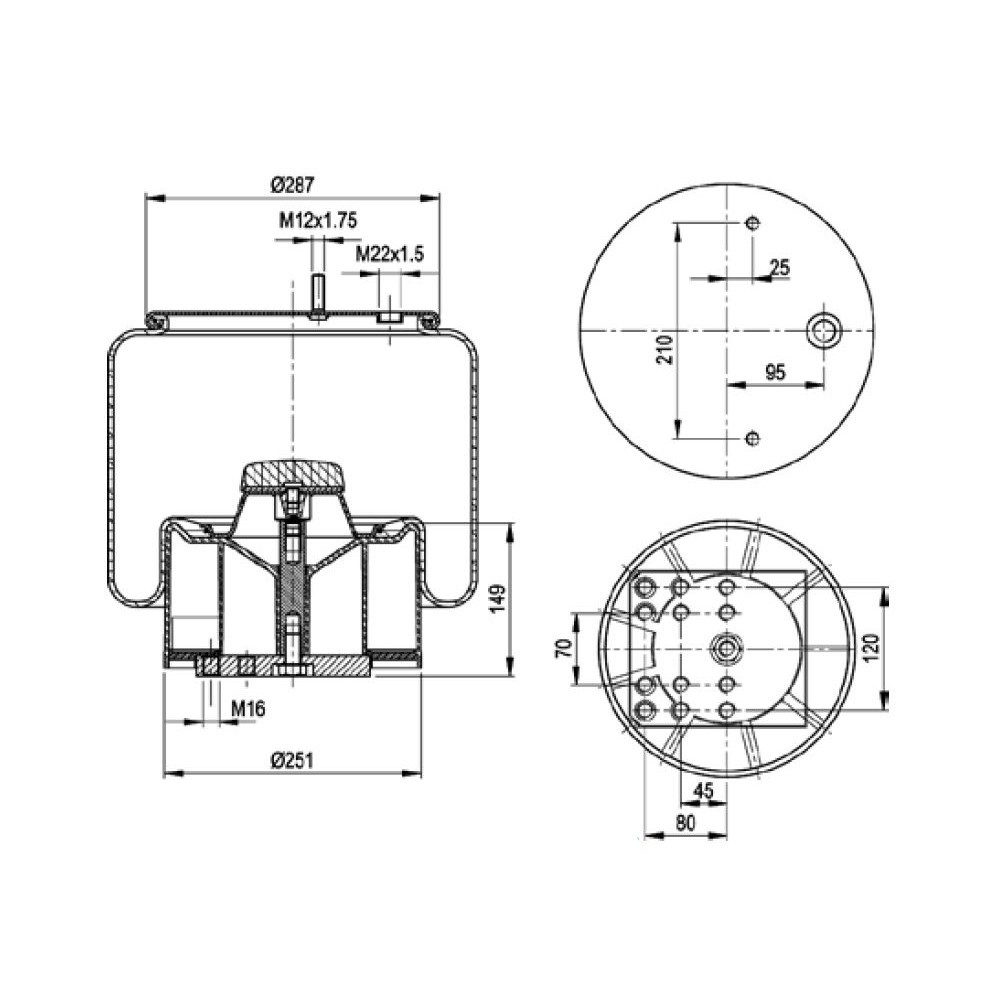 MOLLA C292/A BPW 36K COMP.PIST.COMP