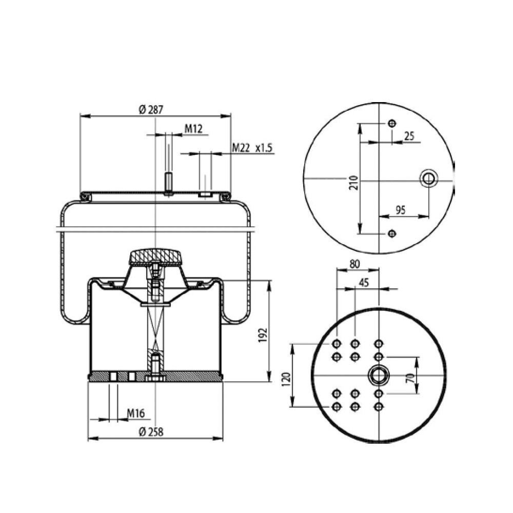 MOLLA PN. C292 BPW 36 12 FORI PIS.M