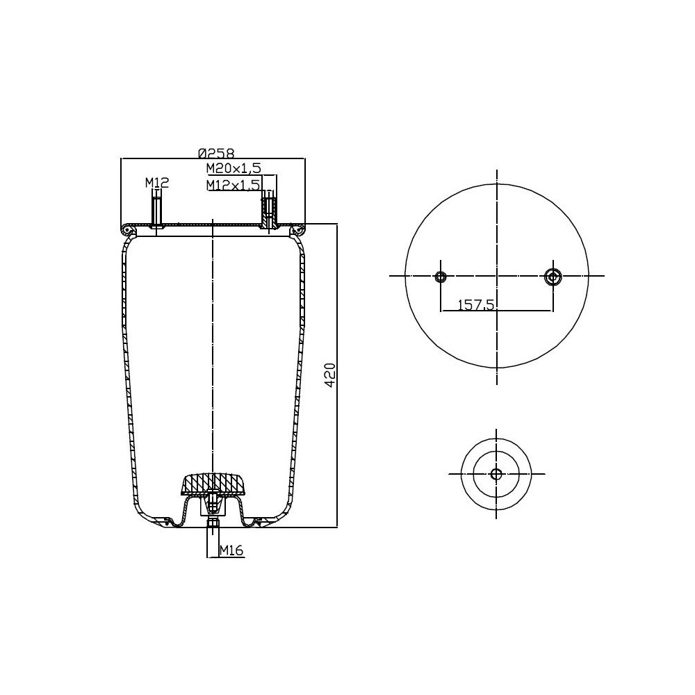 MEMBRANA C293/A+PIATTO BPW 30K