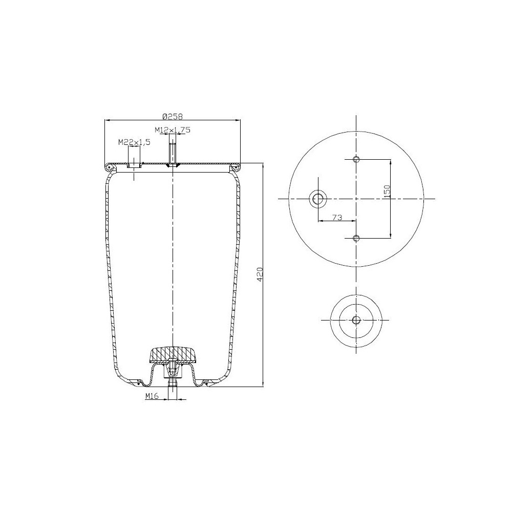 MEMBRANA C293/A+PIATTO BPW 30K