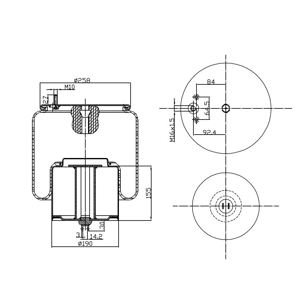 MOLLA PN. C293/V VOLVO FH POST