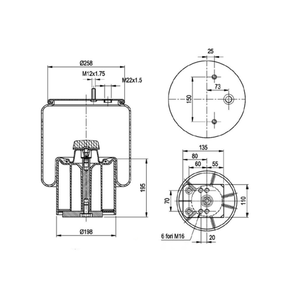 MOLLA PN. C293 BPW 30 PIST.COMPOSIT