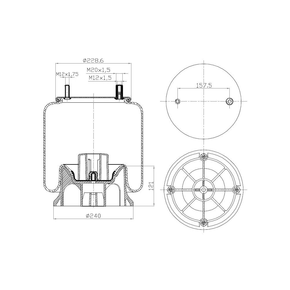 MOLLA PN. C294 FRUEHAUF PISTONE BAS