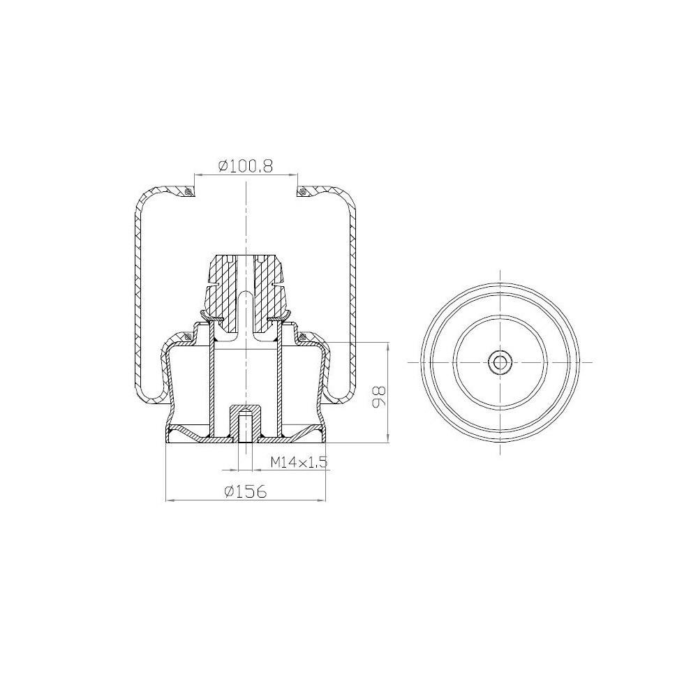 MOLLA D296 PISTONE NERO  231 P