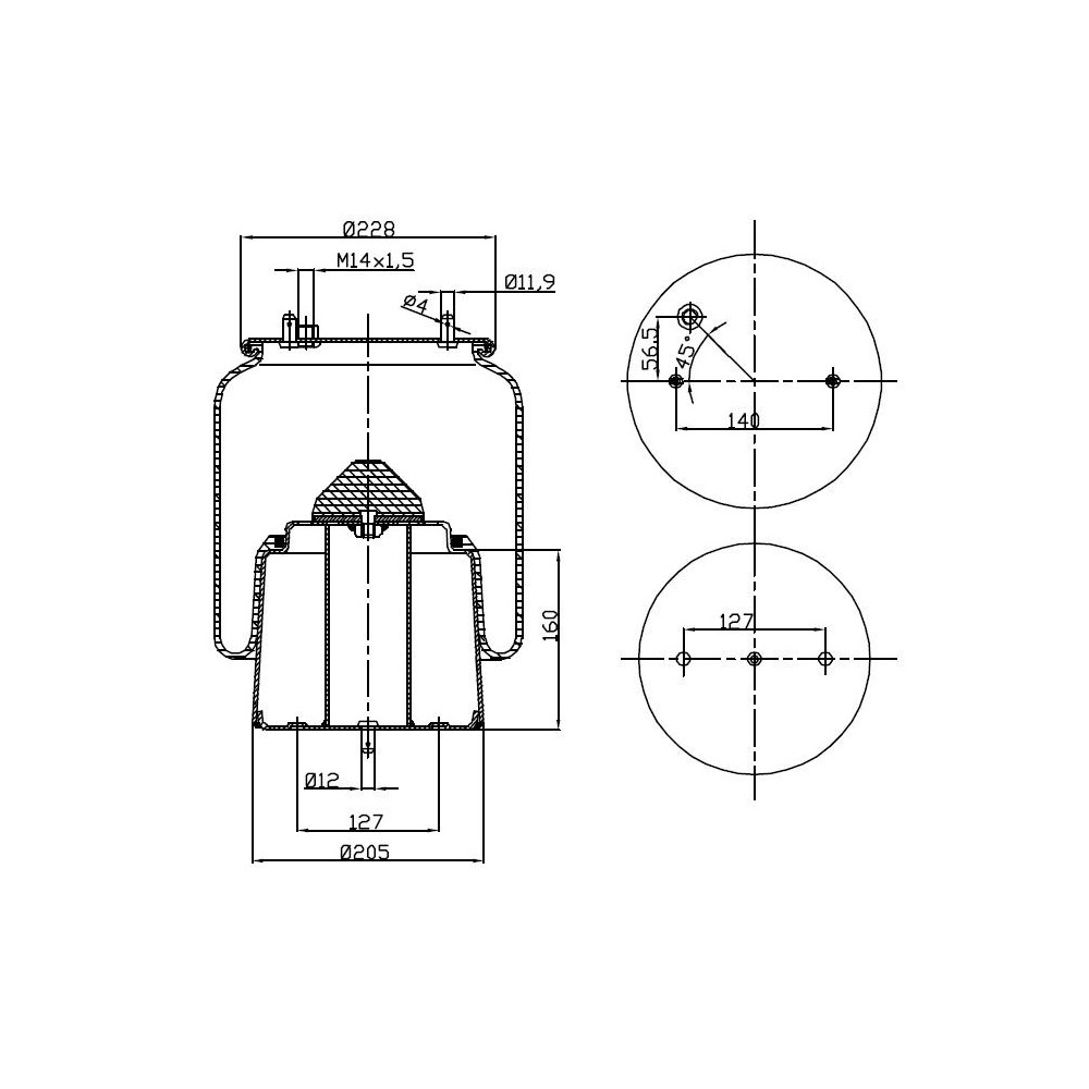MOLLA D297/B SCANIA BUS POST SERIE