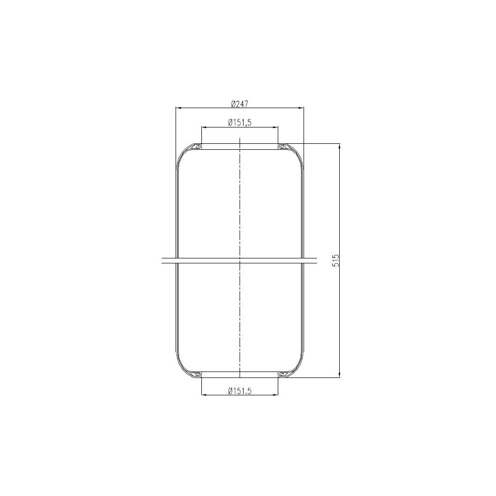 MEMBRANA D298/B IVECO EUROTECH