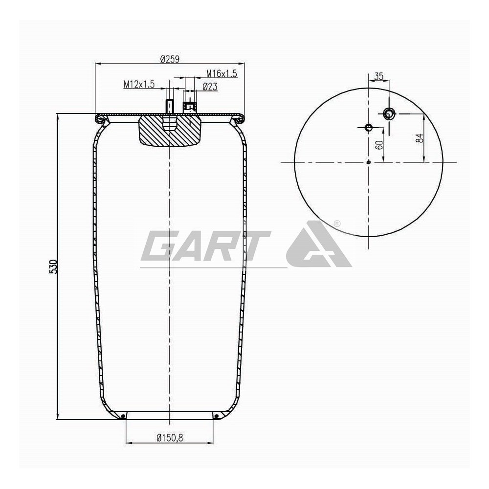 MEMBRANA C302/B MANTGA SEMICOMPLETA