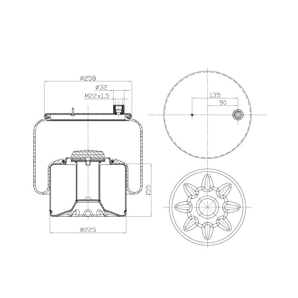 MOLLA P.N. C302/C MERCEDES Actros M