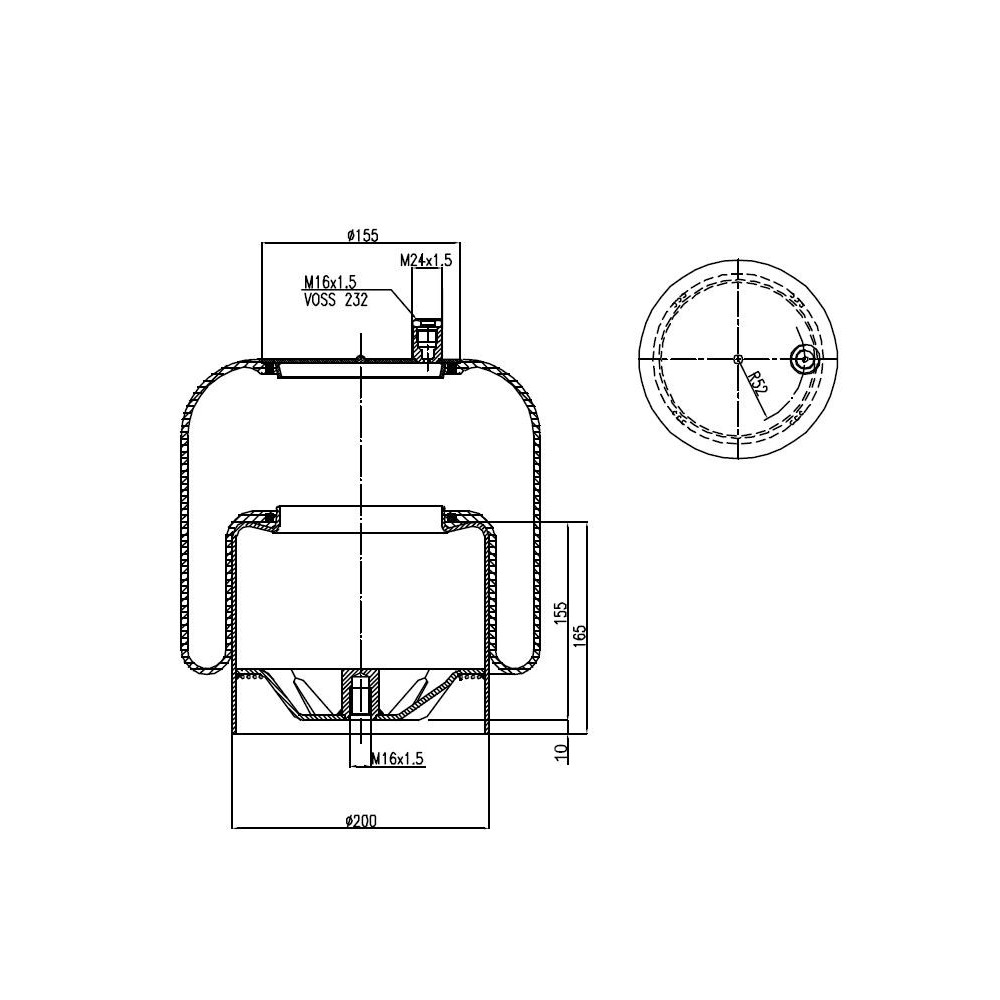MOLLA PN. C304 MERCEDES ACTROS