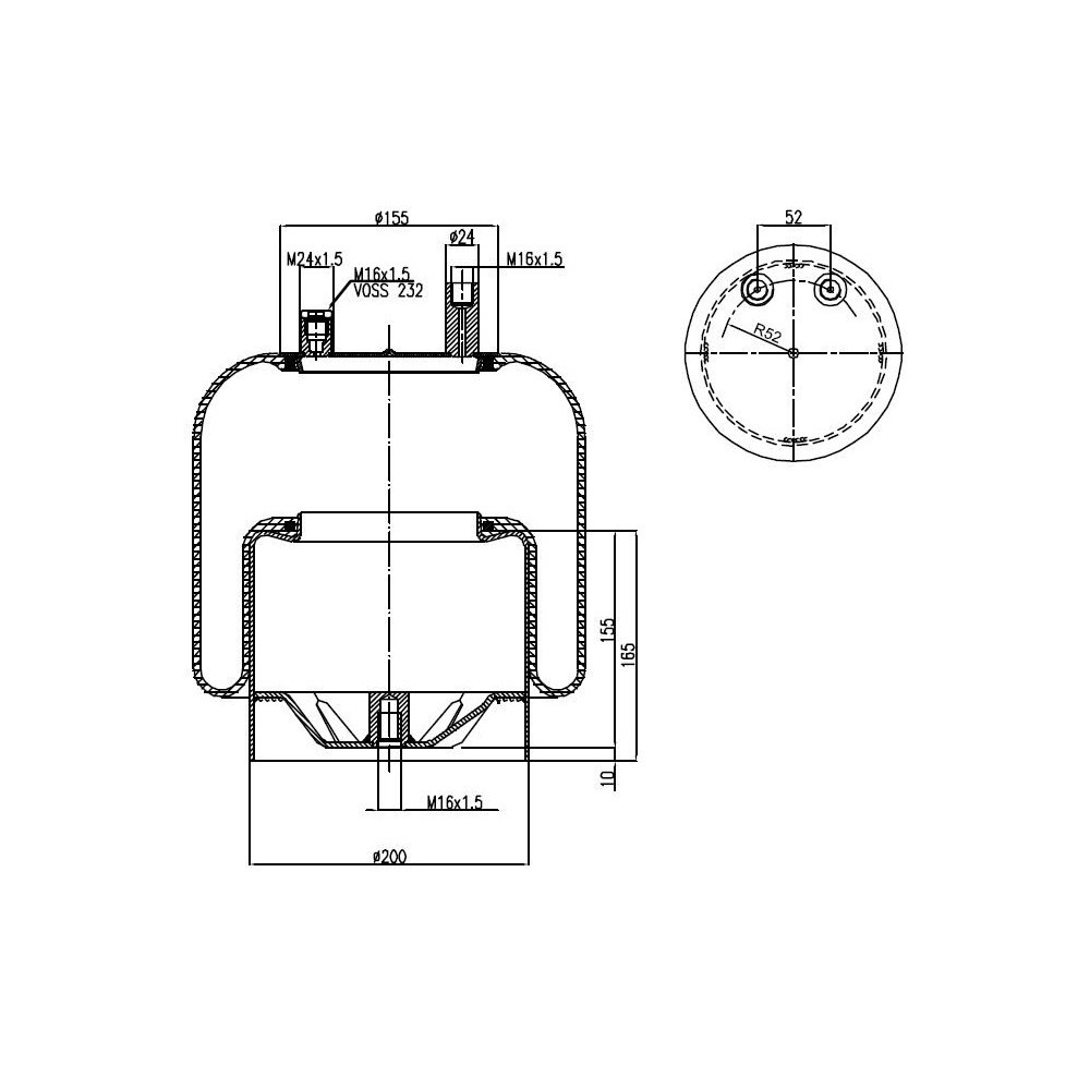 MOLLA PN. C304 MERCEDES ACTROS