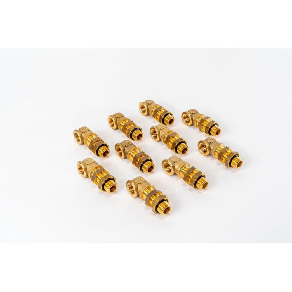 ADAT.PASSP.F16 M16 CON SEDE O-RING - Pieza de unión