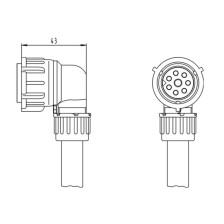 CONN. 8 POLI FEMMINA PER - ERICH JAEGER - CONNETTORI E