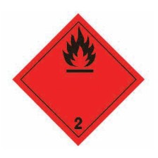 ADES.300X300 CL. 2 GAS INFIAMM - Señalización