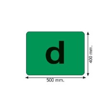 ADES.LETT.DVERDE 500X400 IMB - Señalización