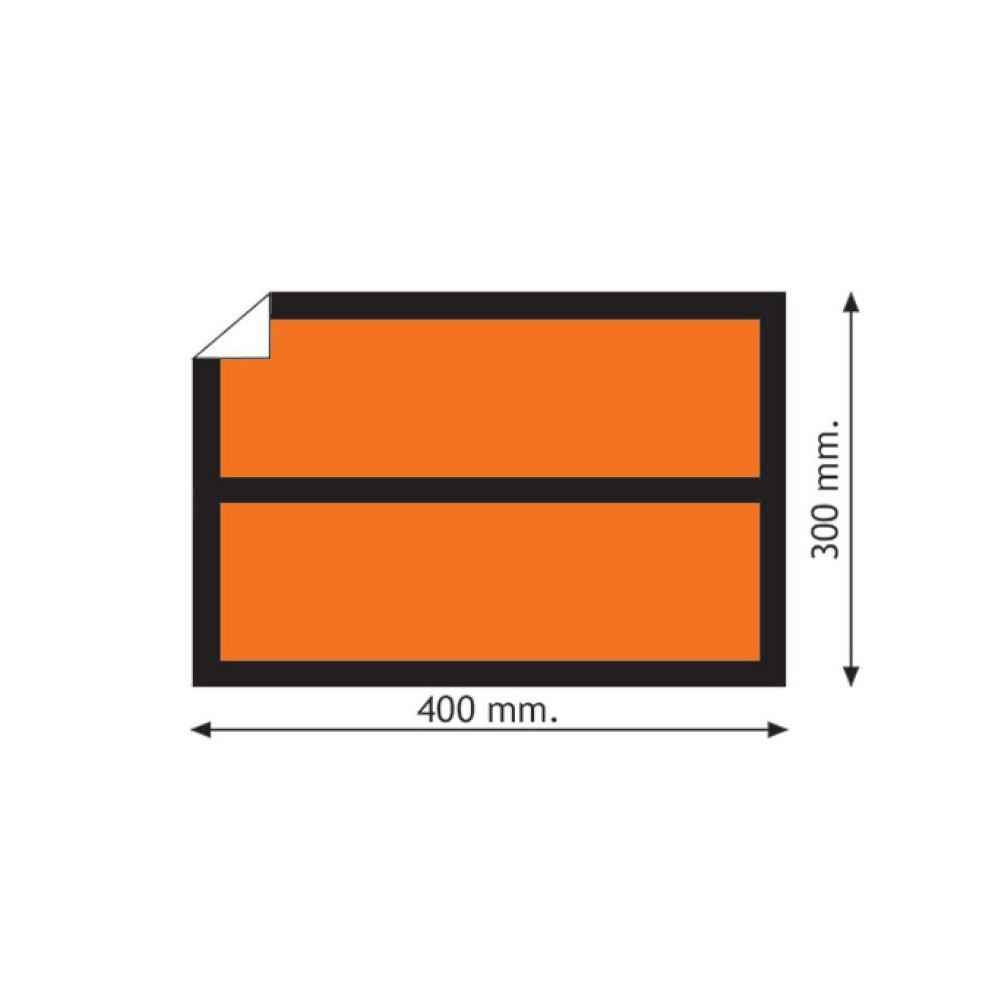 ADES.PVC ARANCIO A.D.R. 300X40 - Señalización