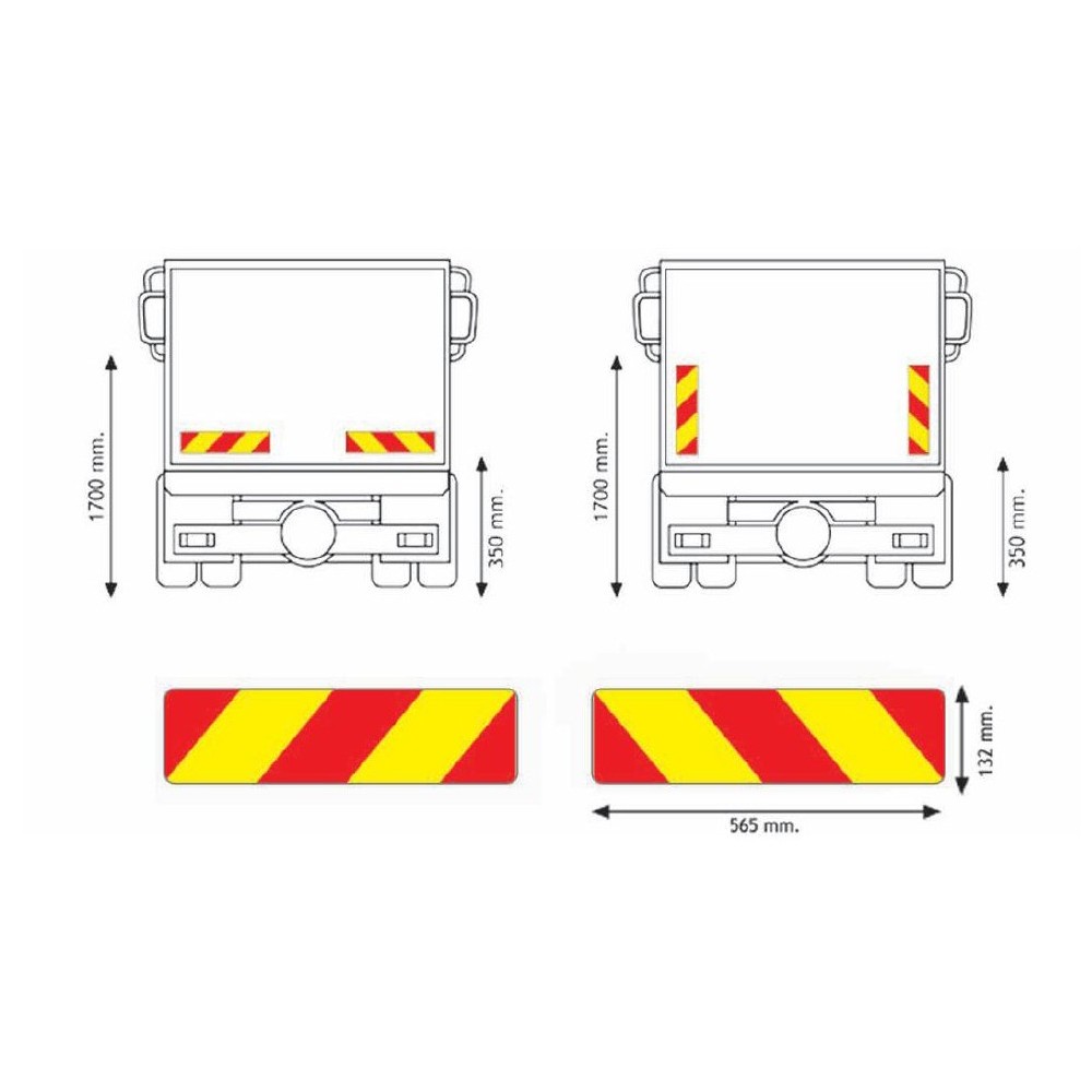 ADESIVO MOTRICE 2 PZ.565X132 E - Señalización