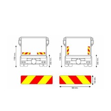 KIT 2 PZ. MOTRICE 565X132X0,8 - Señalización