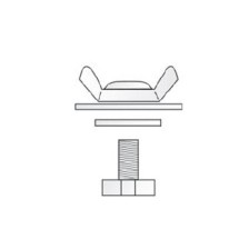 KIT FISSAGGIO PER PORTATARGA C - Señalización