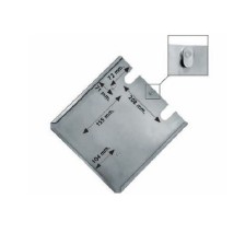 PORTACARTELLO INOX 300X300 C/G - Señalización