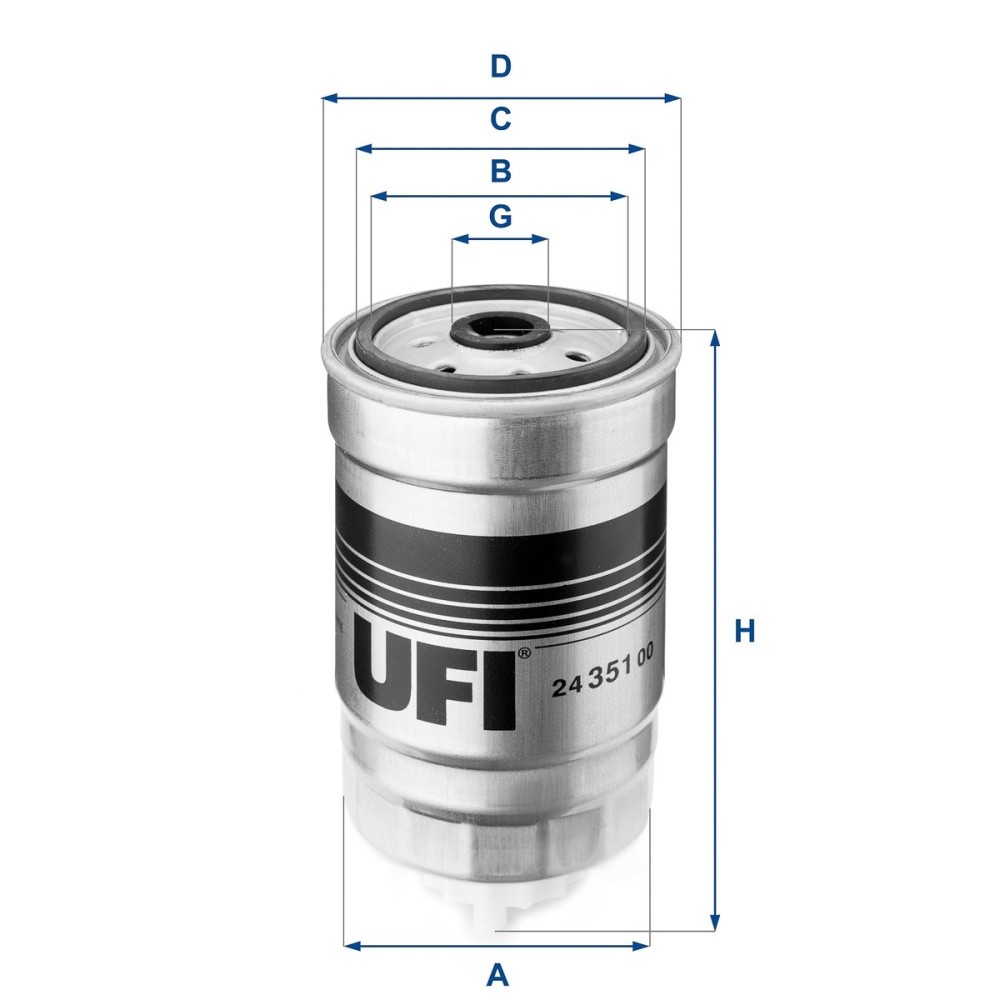 FILTRO NAFTA - 8140/8040/8060 - UFI FILTER