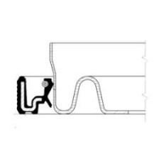 42X65X10 RWDRFT (CALZ) FPM - LEMA 25 - PARAOLI/OIL SEALS CORTECO